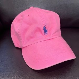 Pink Ralph Lauren baseball cap